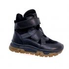 Дитячі замшеві черевики для хлопчика, чорні (10307/821/846ут, 18307/821/846ут ), Bistfor