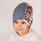 Дитяча демісезонна шапка для хлопчика "Готьє", синя, DemboHouse (ДембоХаус)