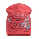 Демісезонна шапка для дівчинки, корал (+1713), David's Star