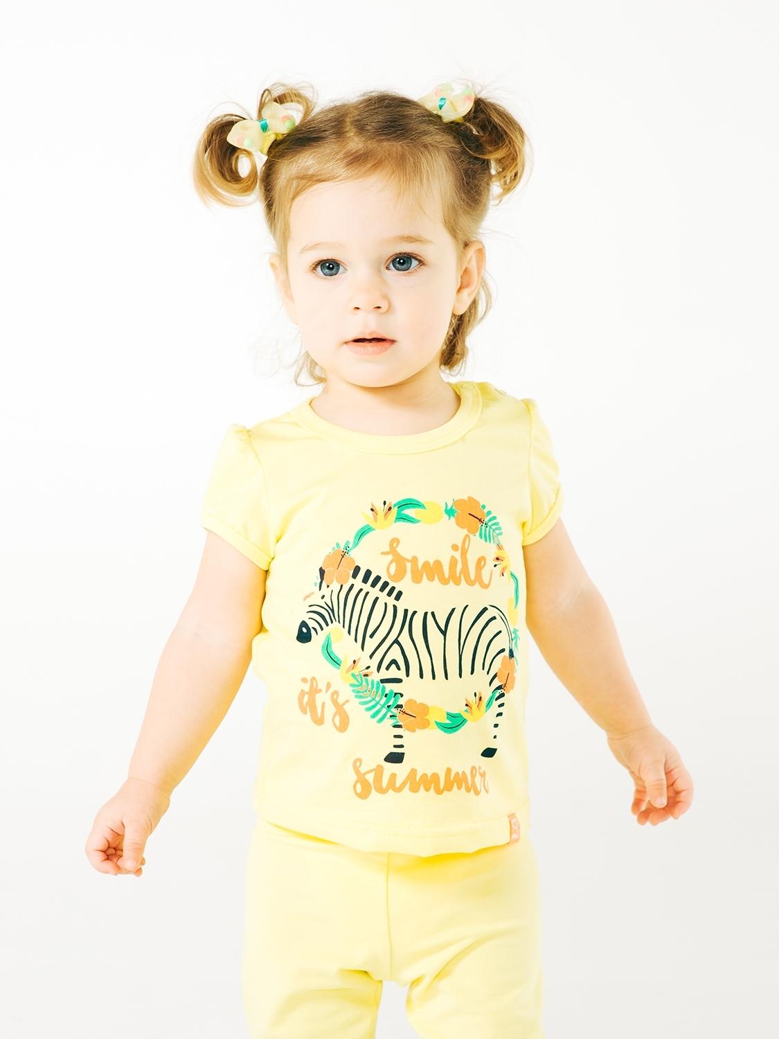 Комплект для дівчинки "Літні днинки для дівчинки" (футболка + бриджі), (110496, 112279), Smil (Смил)