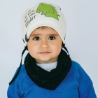 Дитячий демісезонний комплект (шапочка + хомут) для хлопчика "Харлем", DemboHouse (ДембоХаус)