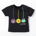 Дитяча футболка для хлопчика, чорна (202073), Monaliza