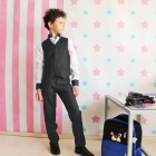 Шкільний комплект для хлопчика "Едвін" (жилет + брюки) - сірий (0567), Промателье