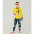 Дитяча піжама для хлопчика жовта 104689 Smil
