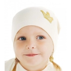 Дитяча демісезонна шапка для дівчинки, кремова (118511), Smil (Смил)