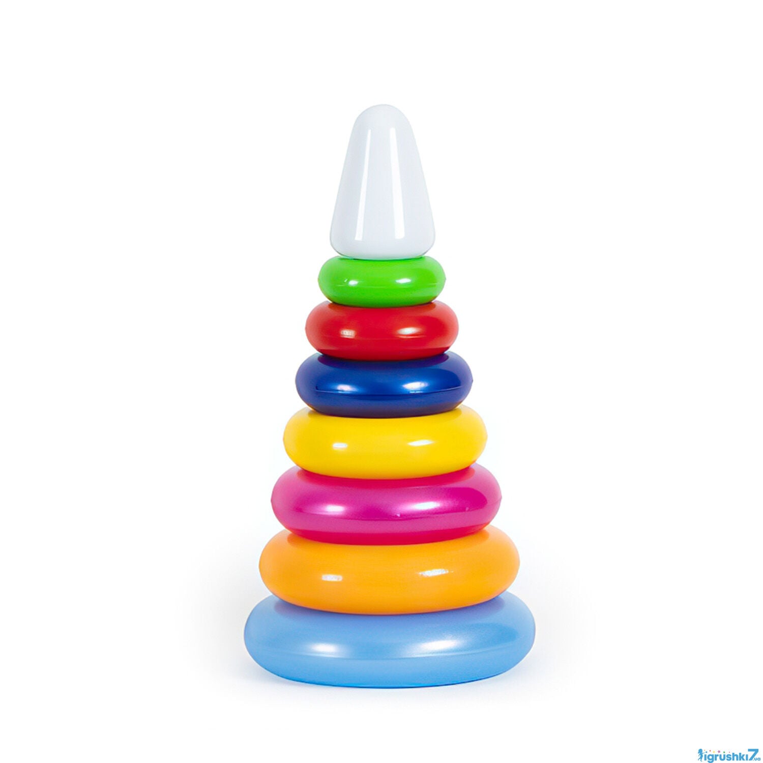 Іграшка дитяча "Піраміда Веселка 2" (1819) "BAMSIC", 15х29 см