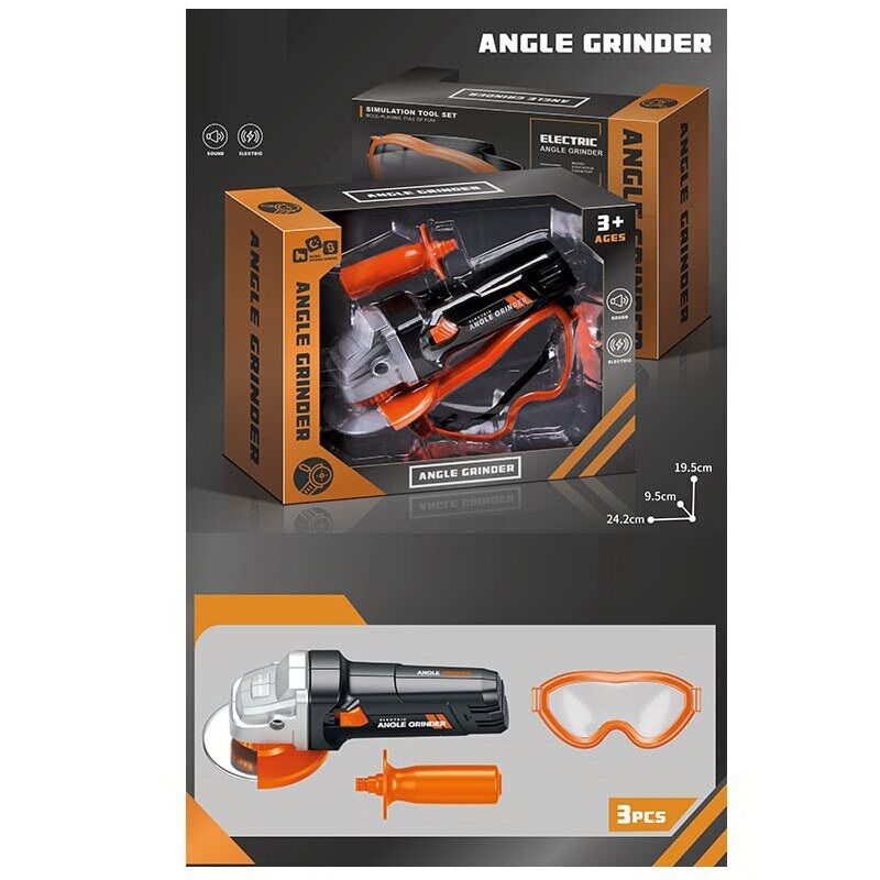 Іграшка інструменти 778-3 болгарка звук, окуляри, на батарейках, в коробці
