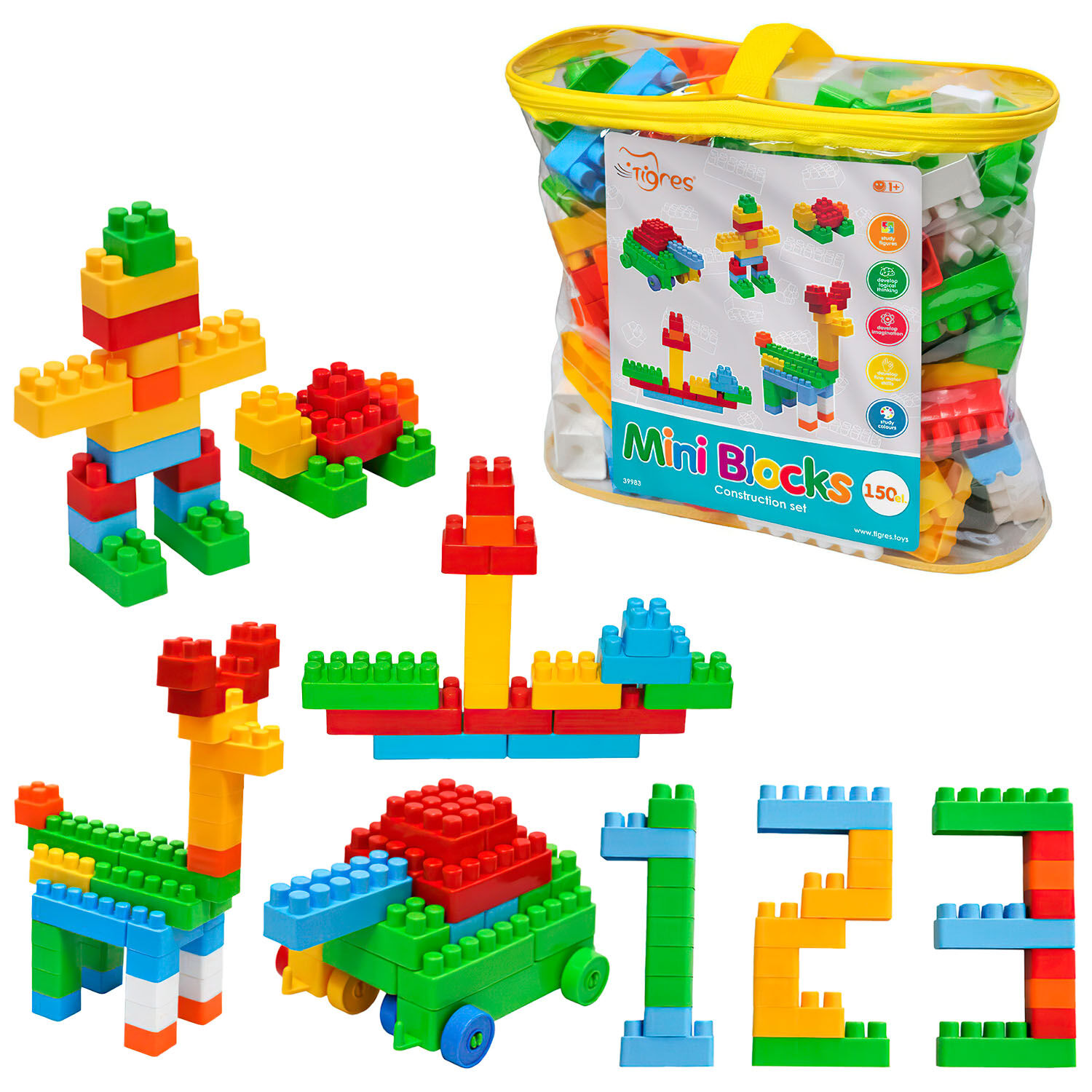 Конструктор "Mini Blocks" 100 ел. (39982), Тигрес