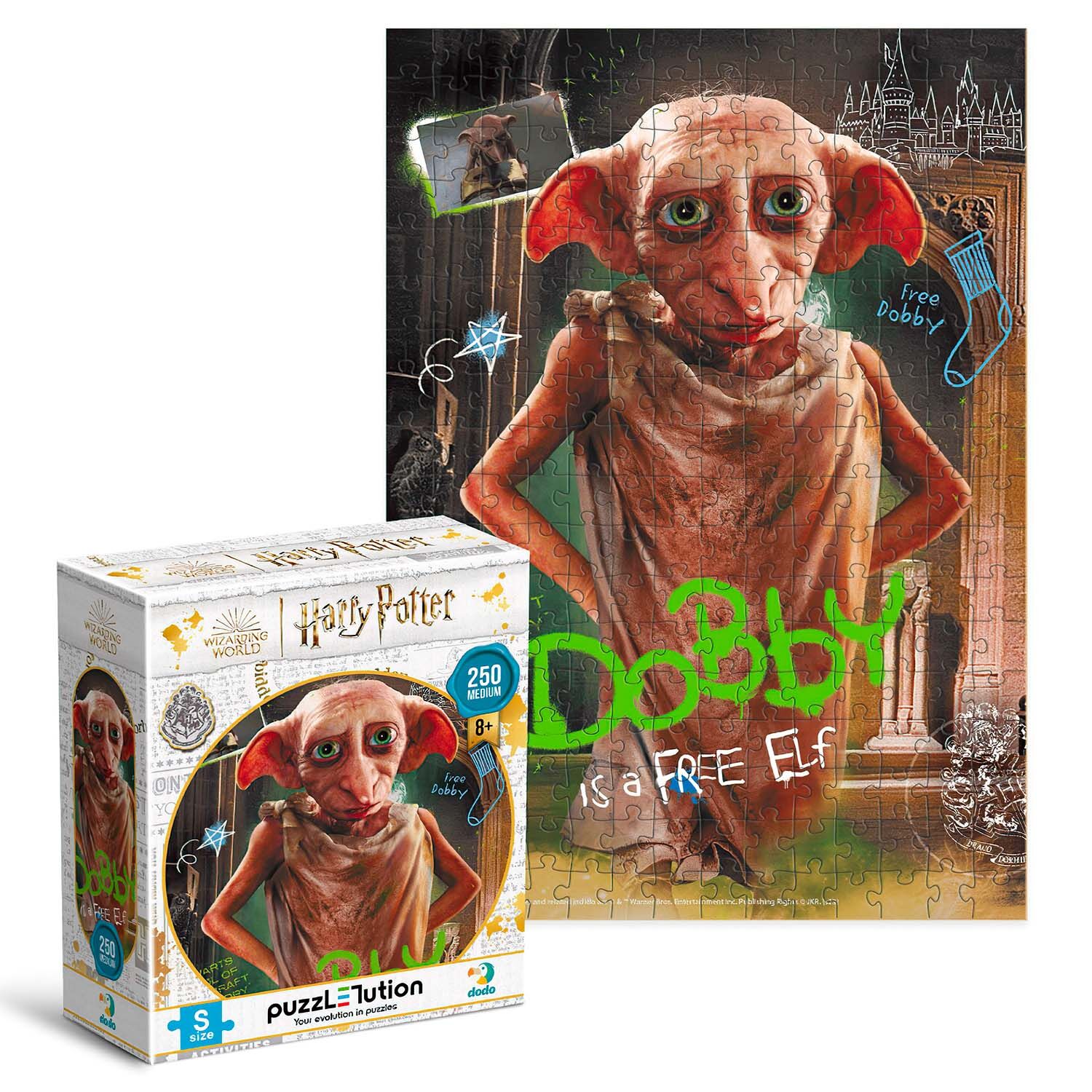 Пазли дитячі Medium-S Harry Potter. Доббі 250 ел. 200497 , Dodo