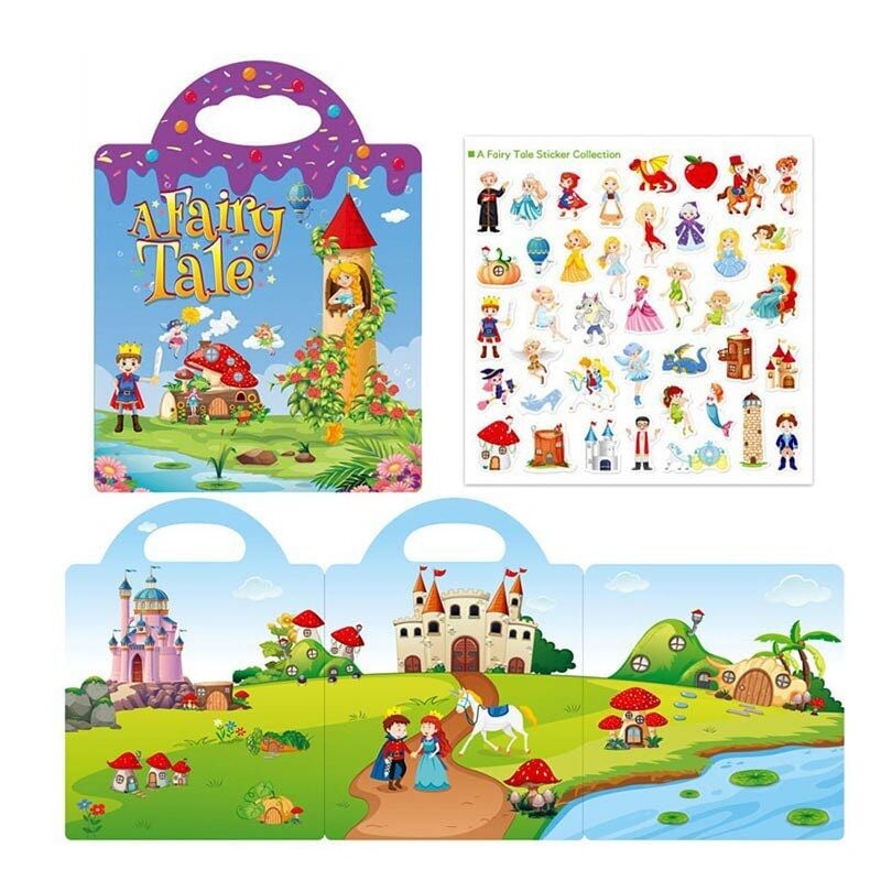 Зошит з наліпками, багаторазові наліпки, в пакеті (LY 63022)