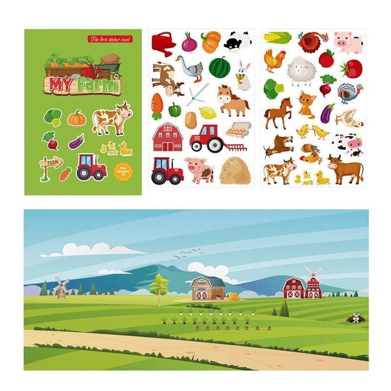 Зошит з наліпками, багаторазові наліпки, в пакеті (LY 63046)