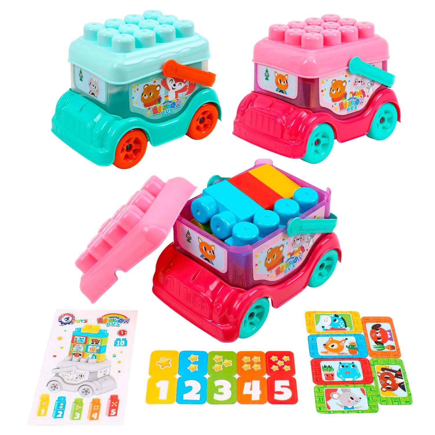 Детский конструктор Автобус 0396 Technok Toys, 18 деталей