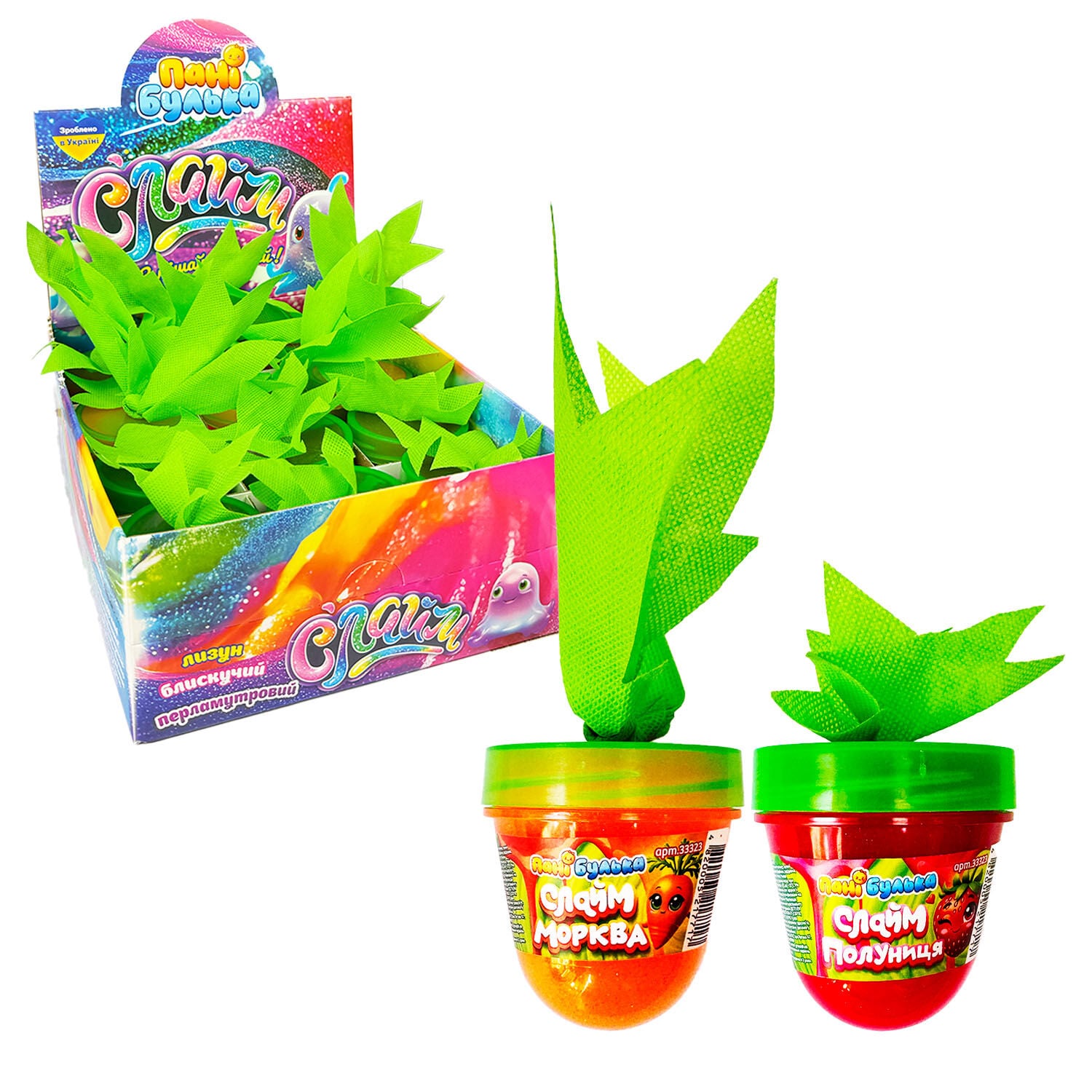 Кришталевий слайм "Морква-Полуниця" (33323) "Пані Булька"