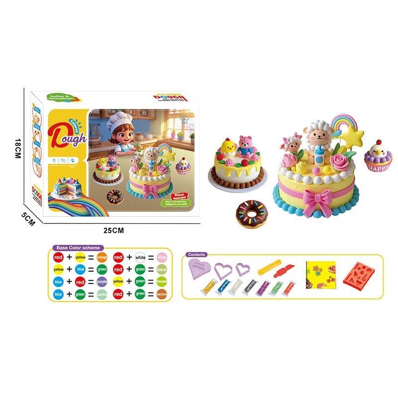 Тісто для ліплення 7 кольорів, 9012