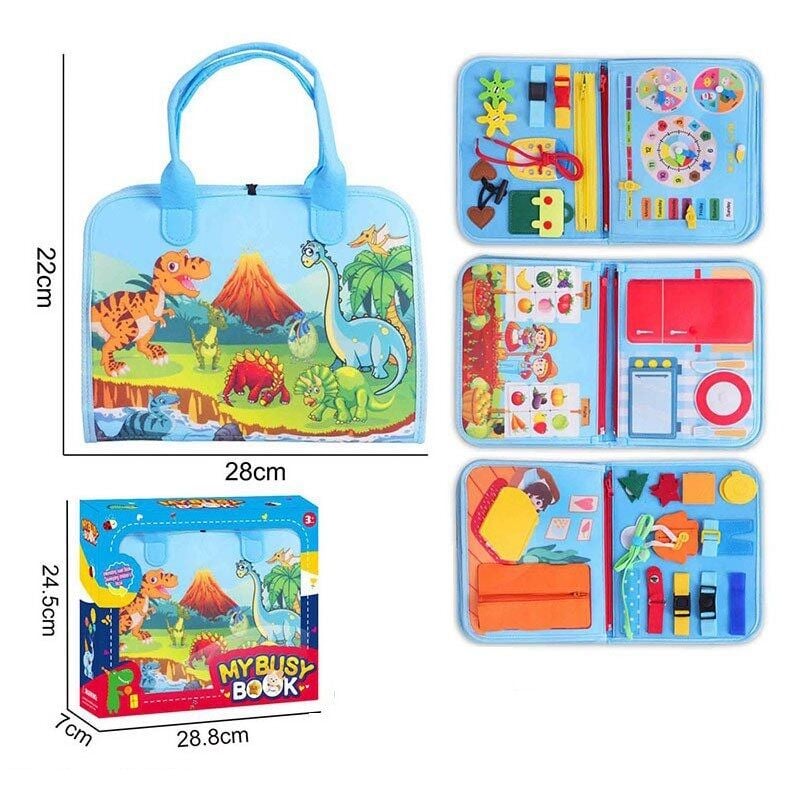 Логічна папка  фетр, ремінці, рухомі елементи, шнурівка, одяг, годинник (25015 A )