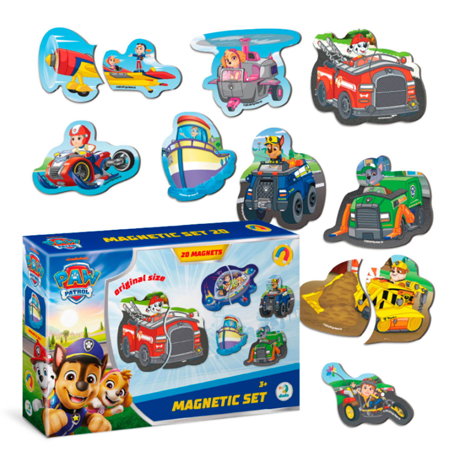 Набір магнітів "Дорожні пригоди" 200667, 20 магнітів, DoDo