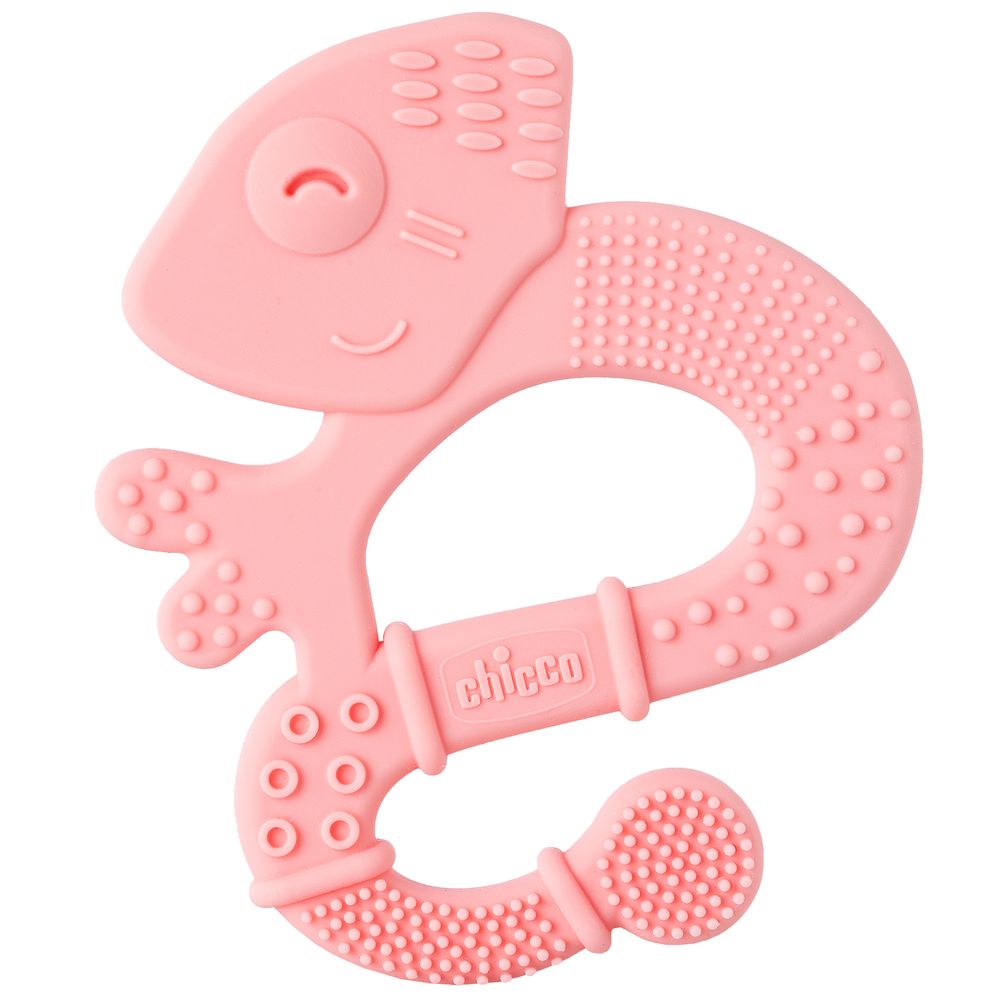 Іграшка прорізувач для зубів "Ігуана" рожевий (28110.10), Chicco (Чіко)