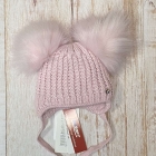 Дитяча зимова шапка для дівчинки, рожева (WN06 / VL), Barbaras
