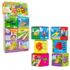 Іграшка М'які кубики, що розвивають Алфавіт, цифри, Транспорт 6 шт. 30952, 4FUN Game Club