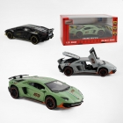 Машинка  металопластик, масштаб 1:32, звук, підсвічування, відкриваються двері, інерція, в коробці (3239)