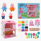 Будиночок з героями  4 фігурки, розмір будиночка, меблі, повітряний пластилін, 12 кольорів, формочки, 2 поверхи, в коробці (YQ 763)