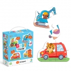 Пазл 4 в 1 "Baby puzzle. Транспорт"  (300685) "DoDo"