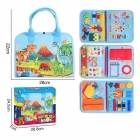 Логічна папка  фетр, ремінці, рухомі елементи, шнурівка, одяг, годинник (25015 A )