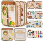 Інтерактивна м'яка книжка-бізіборд фетр, сортер, C 75319