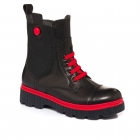 Зимние ботинки для девочки, черные (02-9540-64-21B-02), Minimen (Минимен)