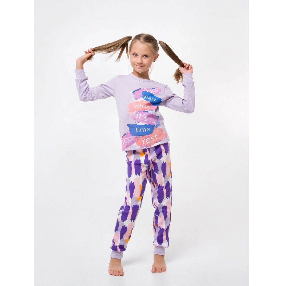 Дитяча піжама для дівчинки, світло-фіолетовий (104672), Smil (Смил)
