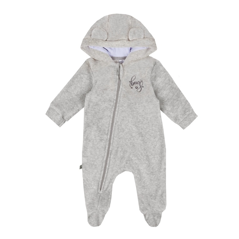 Комбінезон чоловічок для малюка з вушками, сірий, 14756, Gabbi