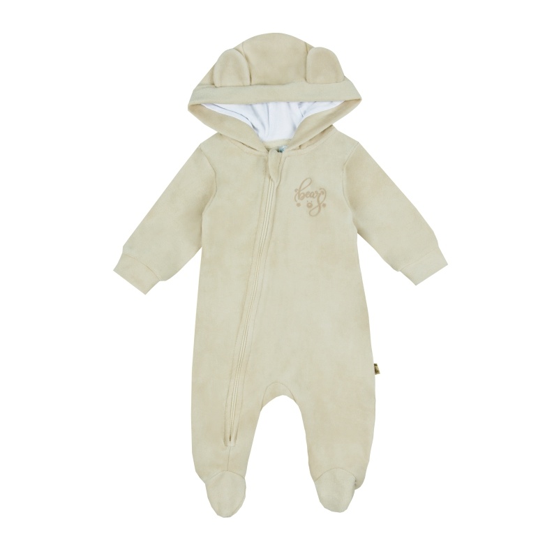 Комбінезон чоловічок для малюка з вушками, бежевий, 14756, Gabbi