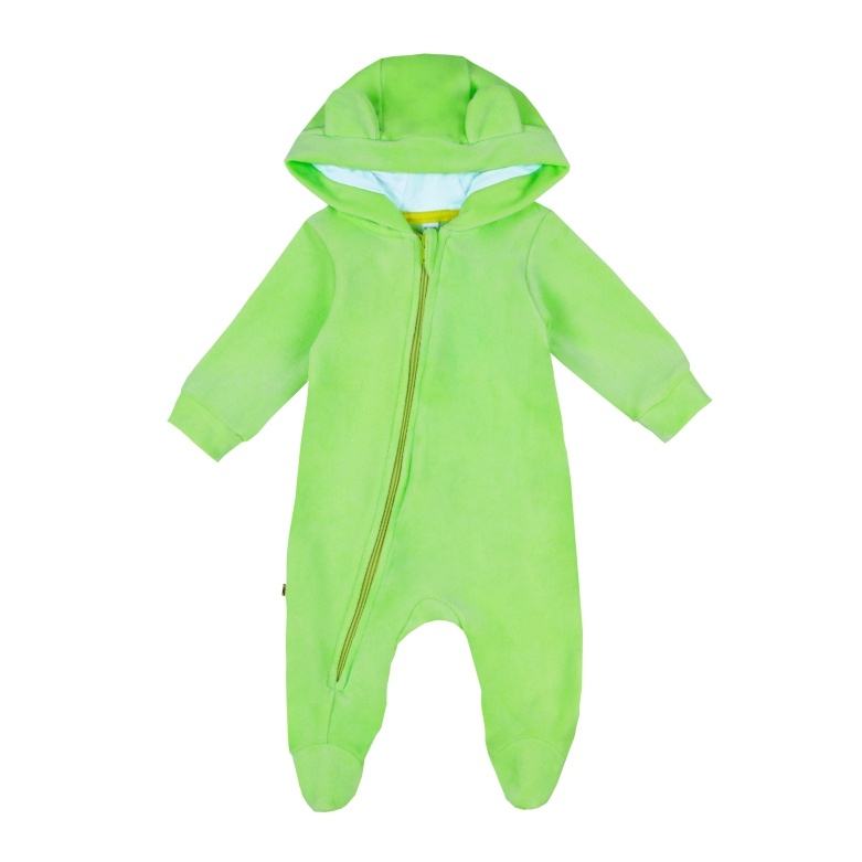 Комбінезон чоловічок для малюка з вушками, салатовий, 14756, Gabbi