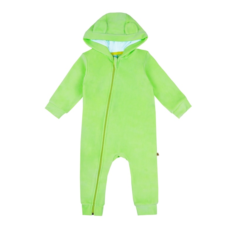 Комбинезон человечек для малыша с ушками, салатовый, 14758, Gabbi