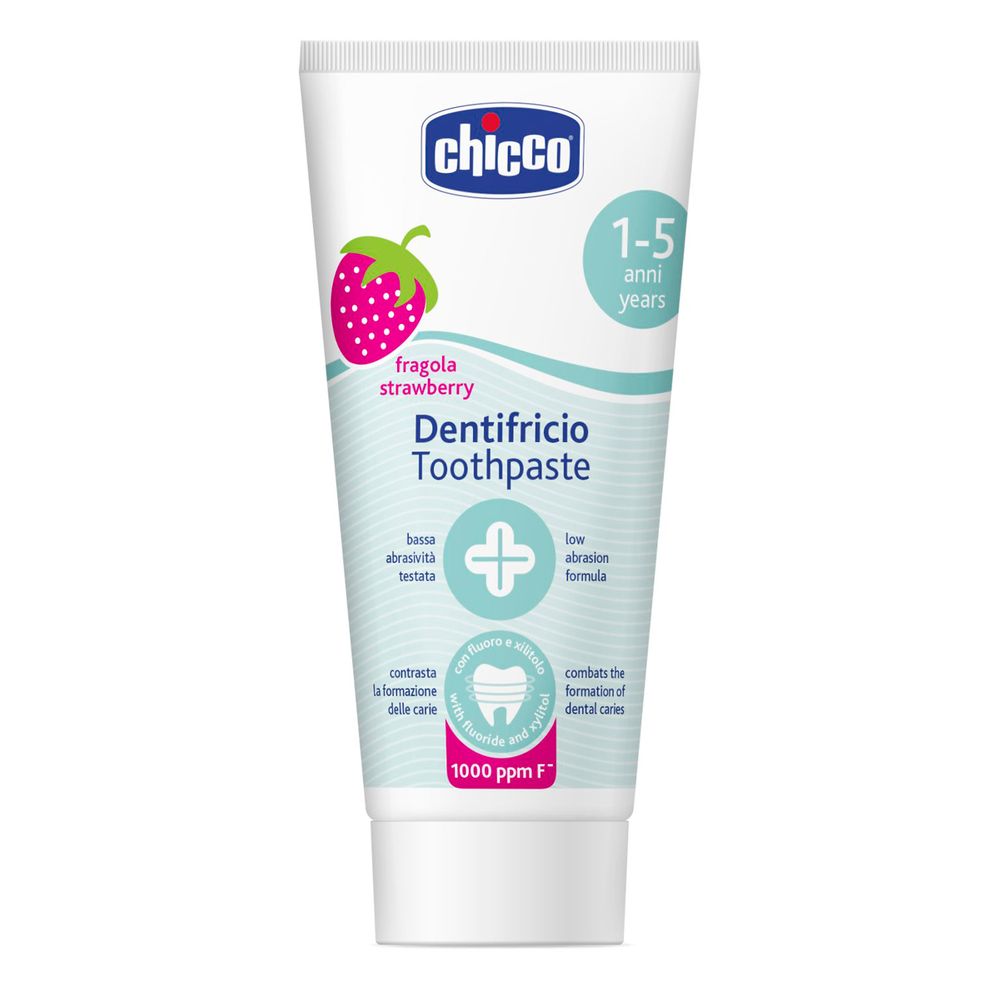 Зубна паста "Полуниця" з фтором, 50 мл, 12м+ (07429.00), Chicco