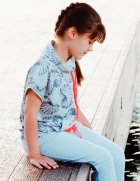 Детский свитшот для девочки "Морская прогулка" (110429,110430,110431), Smil