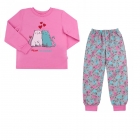 Детская пижама для девочки Коты, байка (ПЖ42/134215), Бемби