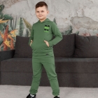 Дитячий костюм для хлопчика худі брюки, оливковий 13906, Gabbi Габбі