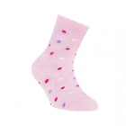 Дитячі бавовняні шкарпетки Tip-Top, рожеві в горошок (5С-11СП), Conte Kids