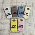Детские носочки для новорожденного I love dad (148/S), Турция