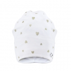 Детская демисезонная шапка для девочки, молочная (22029), David’s Star
