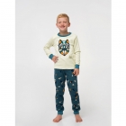 Детская пижама для мальчика Угольники, песочная (104503), Smil (Смил)