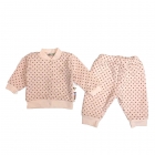 Детский комплект для девочки (кофта+штаны) - Ми ми ми, розовый (22-256), НЯНЯ