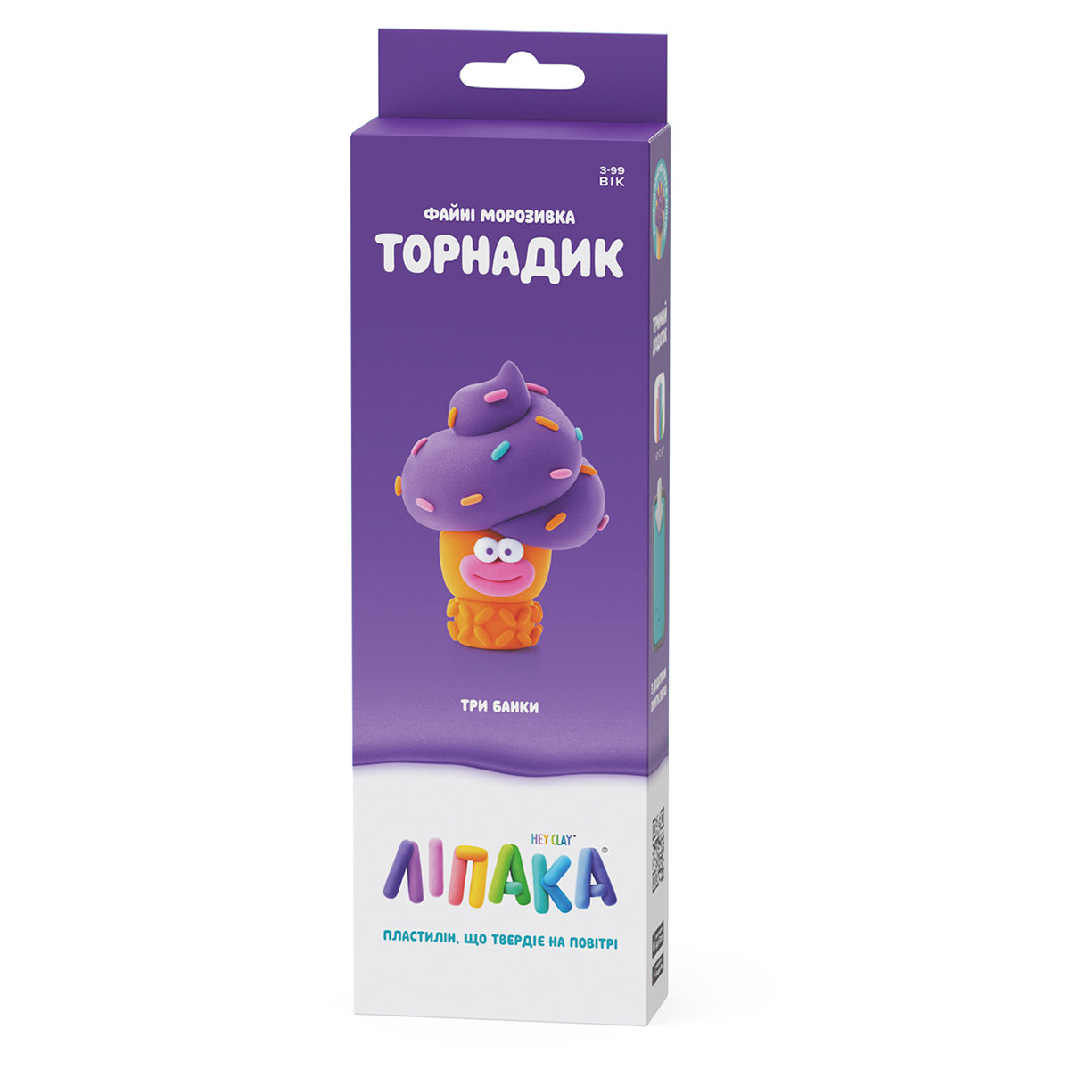 Набір пластиліну Липака, що самозатвердівається – Класне морозиво: Торнадик (30144-UA01), Lipaka