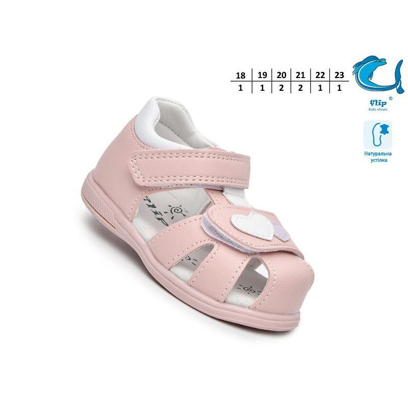Дитячі босоніжки для дівчинки рожеві Flip 65057D