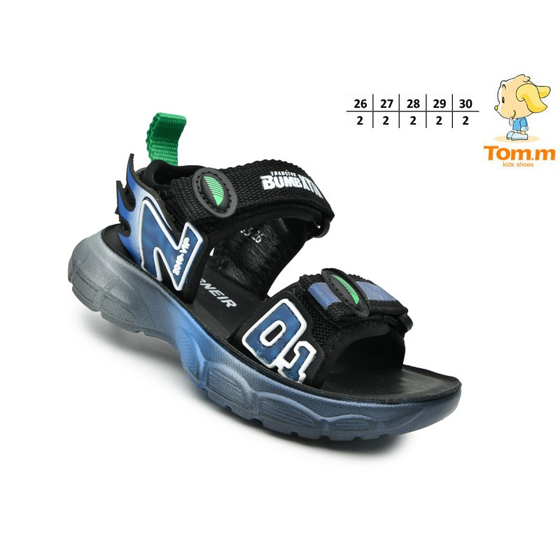 Дитячі босоніжки для хлопчика чорні Tom.m 62803A