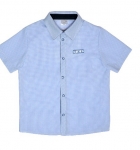 Детская  рубашка тениска для мальчика, клетка  (30004-38), Garden baby (Гарден Беби)