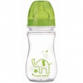 Бутылочка антиколиковая с широким горлышком Цветные зверушки, 240 мл EasyStart (35/206) , Canpol Babies