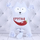 Мягкая игрушка-сувенир - Котик на присосках с лого, 30 см (00284-148), Копиця