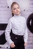 Шкільна блуза для дівчинки (3595-1), ТМ Зіронька